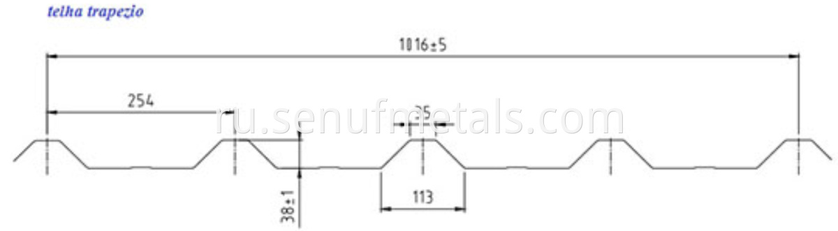 Telha trapezoid